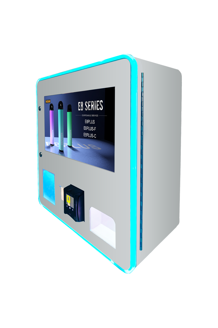 Micron smart desktop mini electronic cigarette vape vending machine with card reader age checker accept customize